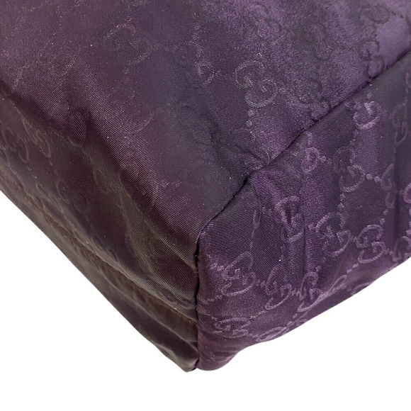 Gucci GG patterned tote bag shoulder laptops Purple - Picture 5 of 11